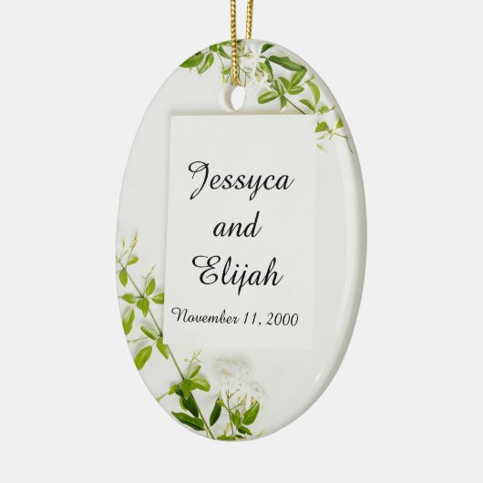 Herinnering aan jou keramiek/ovaal ornament huweli (Links)
