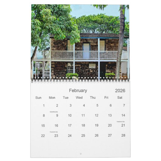 Herinnering aan Lahaina Kalender (Feb 2026)