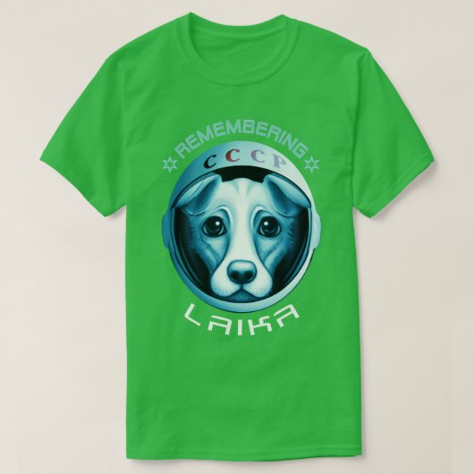 Herinnering aan Laika T-shirt (Design voorkant)