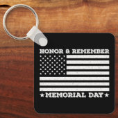 Herinnering aan Memorial Day Army Military Cool Da Sleutelhanger (Voorkant)