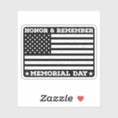 Herinnering aan Memorial Day Army Military Cool Da Sticker (Vel)