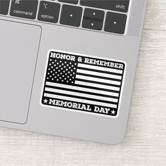 Herinnering aan Memorial Day Army Military Cool Da Sticker (Detail)