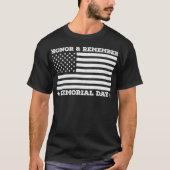 Herinnering aan Memorial Day Army Military Cool Da T-shirt (Voorkant)