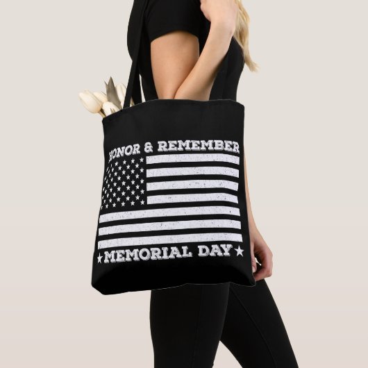 Herinnering aan Memorial Day Army Military Cool Da Tote Bag (Dichtbij)