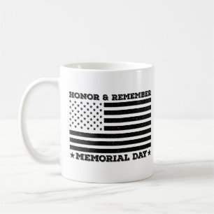 Herinnering aan Memorial Day Patriotic Design Funn Koffiemok