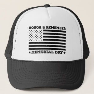Herinnering aan Memorial Day Patriotic Design Funn Trucker Pet