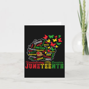 Herinnering aan mijn anker Juneteenth Celebrate Bl Kaart