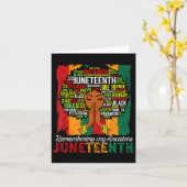 Herinnering aan mijn anker Juneteenth Celebrate Bl Kaart (Gele Bloem)