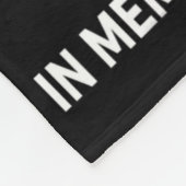 Herinnering aan mijn broer: zelfmoordbewustzijn Pr Fleece Deken (Hoek)