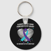 Herinnering aan mijn broer: zelfmoordbewustzijn Pr Sleutelhanger (Voorkant)