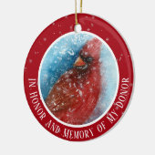 Herinnering aan mijn donortransplantatie Kerstmis Keramisch Ornament (Links)