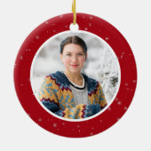 Herinnering aan mijn donortransplantatie Kerstmis Keramisch Ornament (Achterkant)