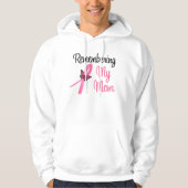 Herinnering aan mijn moeder - Borstkanker bewustzi Hoodie (Voorkant)