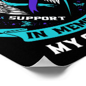 Herinnering aan mijn oma Suicide Awareness Memoria Poster (Hoek)