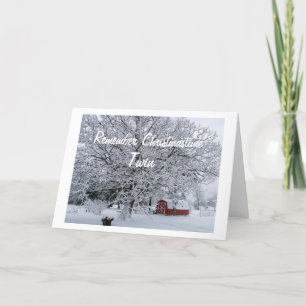 HERINNERING AAN MIJN "TWEELING" MET KERSTMIS FEESTDAGEN KAART