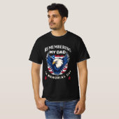 Herinnering aan mijn vader op Memorial Day T-shirt (Voorkant volledig)