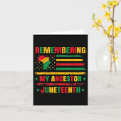 Herinnering aan mijn voorouder Pride African Junet Kaart (Gele Bloem)