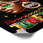 Herinnering aan mijn voorouders Juneteenth African Poster (Hoek)