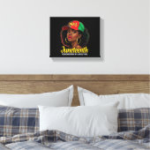 Herinnering aan mijn voorouders Juneteenth Black M Canvas Afdruk (Insitu (Slaapkamer))