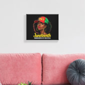 Herinnering aan mijn voorouders Juneteenth Black M Canvas Afdruk (Insitu (Woonkamer))