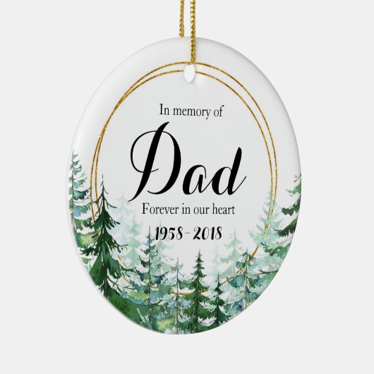 Herinnering aan pap Ornament kerstcadeautjes (Rechts)