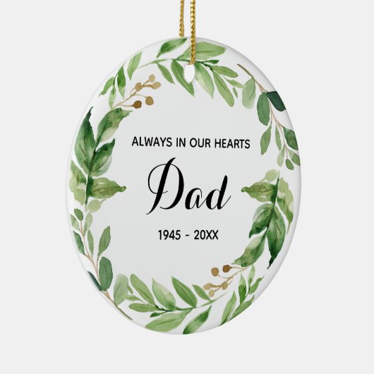 Herinnering aan pap Ornament kerstcadeautjes (Rechts)