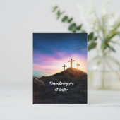 Herinnering aan u bij het paasbewerkbare Briefkaar Briefkaart (Staand voorkant)