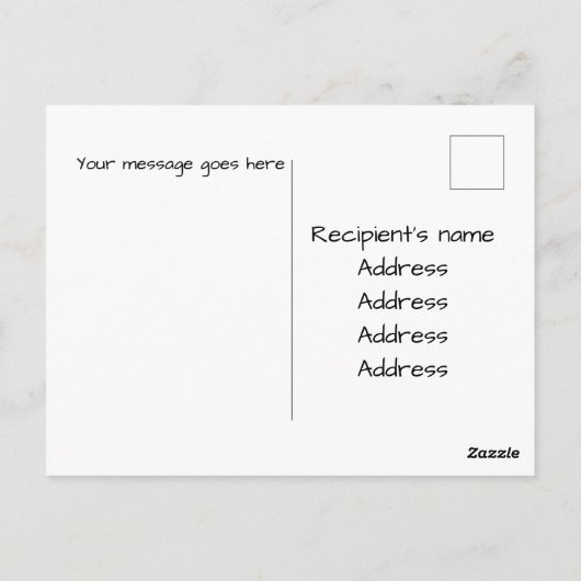 Herinnering aan u bij het paasbewerkbare Briefkaar Briefkaart (Achterkant)