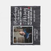 Herinnering aan uw gepersonaliseerde foto van het  fleece deken (Voorkant)