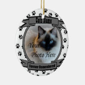 Herinnering aan uw kat - Pet Keramisch Ornament (Rechts)