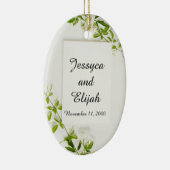 Herinnering aan uw keramisch/ovaal Ornament Weddin (Rechts)