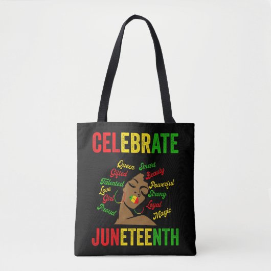 Herinnering aan voorouders Juneteenth Tote Bag (Voorkant)