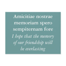 Herinnering aan vriendschap - Cicero citaat