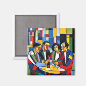 Herinnering aan vroegere vrienden magneet (Voorkant / Achterkant)