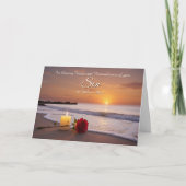 Herinnering aan zoon gedenkteken vaders sympathie  kaart (Voorkant)