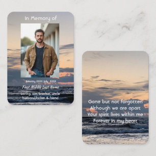 Herinnering Aandenken Avond Zonsondergang Meer Luc Visitekaartje
