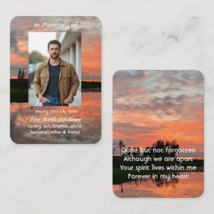 Herinnering Aandenken Avond Zonsondergang Meer Luc Visitekaartje