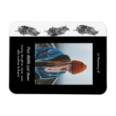 Herinnering Aandenken Veer Tribal Boho  Magneet (Horizontaal)