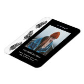 Herinnering Aandenken Veer Tribal Boho  Magneet (Linkerzijde)