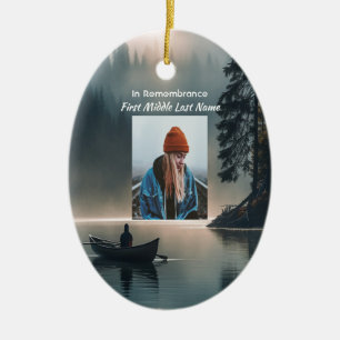 Herinnering Aandenken Wildernis Meer Kano Keramisch Ornament