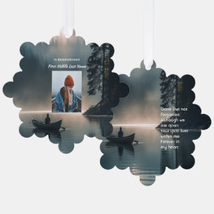 Herinnering Aandenken Wildernis Meer Kano Ornament Kaart