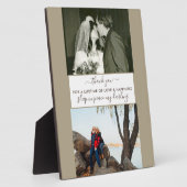 Herinnering Aangepast 2 Fotobeige bruin Fotoplaat (Zijkant)