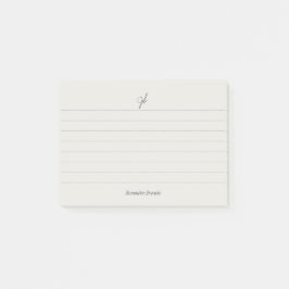Herinnering: Adem | Aanpasbaar Initieel Schrift Post-it® Notes