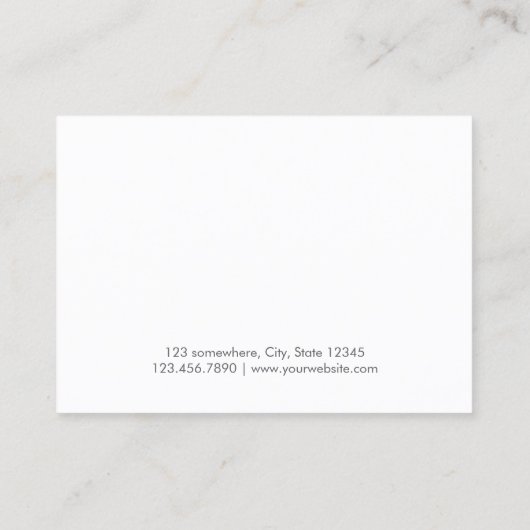 Herinnering benoeming Modern Silver Glitter Afsprakenkaartje (Achterkant)