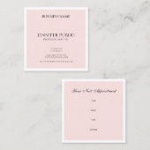 Herinnering benoeming Salon Studio Trendy Plain Afsprakenkaartje (Voorkant / Achterkant)