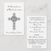 Herinnering bevestiging kruis dove Heilige Kaart - Visitekaartje (Voorkant / Achterkant)