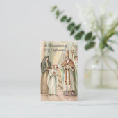 Herinnering Bevestiging Meisje Heilige Kaart beves Visitekaartje (Staand voorkant)