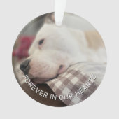 Herinnering Bewaar paw prints in je hart Ornament (voorkant)