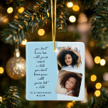 Herinnering Bewaar verlies van kinderfoto's Keramisch Ornament<br><div class="desc">Het keramische ornament "Remembrance Keepsake Loss Of Child" is een delicaat en aangrijpend eerbetoon aan een gekoesterd zieltje dat te vroeg naar de hemel is vertrokken. Dit ornament is gemaakt met hartverwarmende zorg en dient als een zachte herinnering aan de eeuwige band tussen een ouder en hun kind. Het keramische...</div>