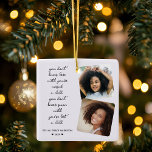 Herinnering Bewaar verlies van kinderfoto's Keramisch Ornament<br><div class="desc">Het keramische ornament "Remembrance Keepsake Loss Of Child" is een delicaat en aangrijpend eerbetoon aan een gekoesterd zieltje dat te vroeg naar de hemel is vertrokken. Dit ornament is gemaakt met hartverwarmende zorg en dient als een zachte herinnering aan de eeuwige band tussen een ouder en hun kind. Het keramische...</div>